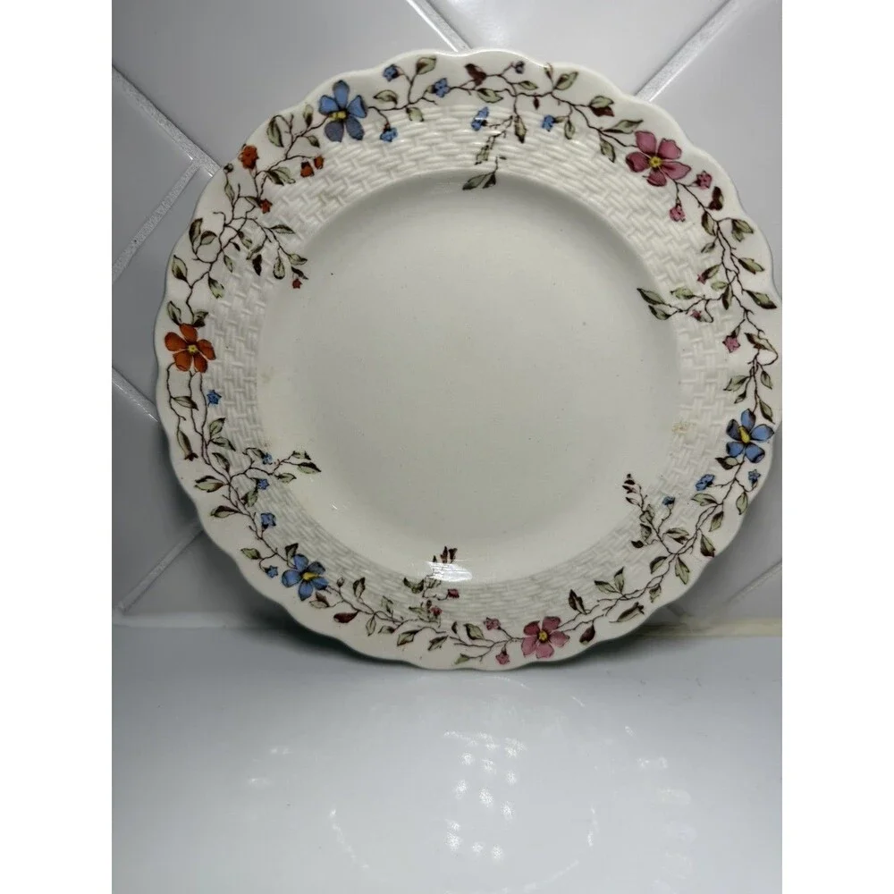 SPODE COPELAND OLD MARK Wicker Dale (1) Salad/ Bread Plate~6.5